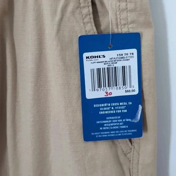 Hurley Ripstop Cargo Jogger Pants - Picture 3 of 8